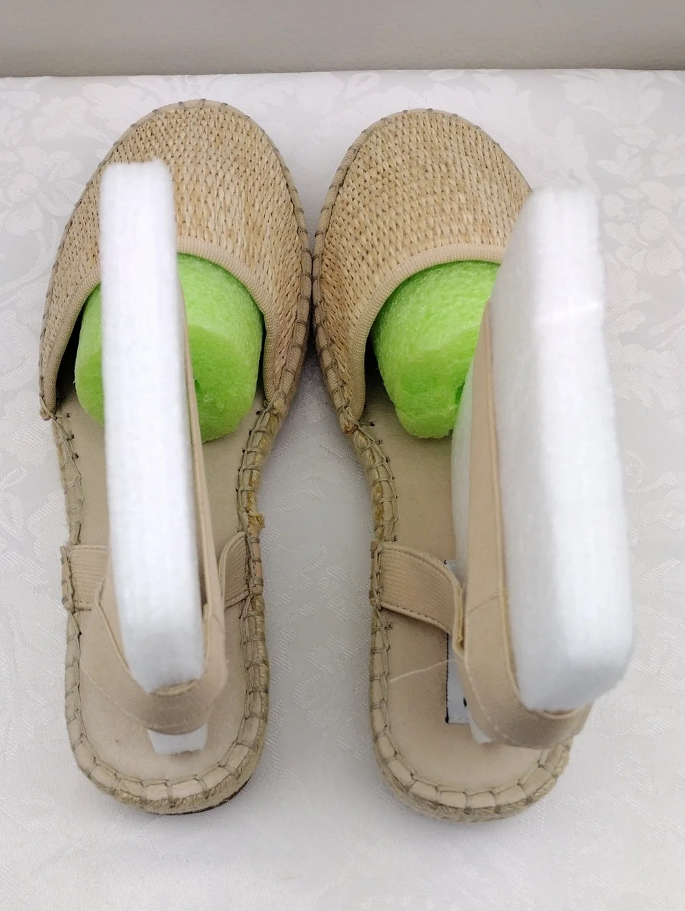 Steve Madden Marlene Wheat Woven Round Toe Elastic Ankle Strap Espadrille Sandal